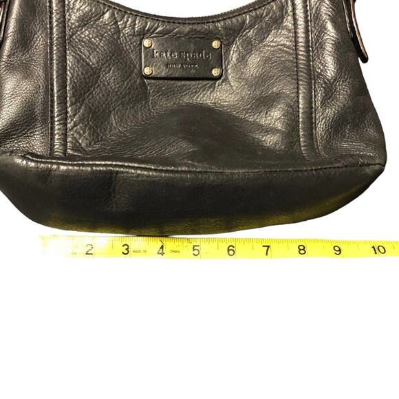 KATE Spade Black Leather Crossbody Bag Retro Classic - Picture 13 of 16